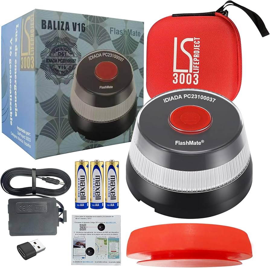 Baliza V-16 homologada para carretillas elevadoras